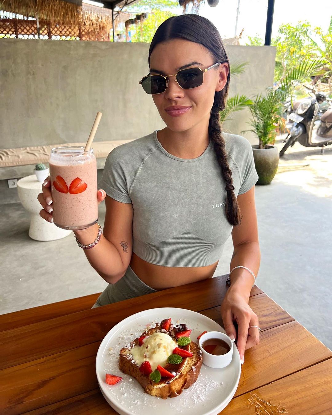 Coffee and food at MERCH Cafe